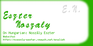 eszter noszaly business card