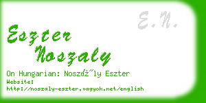 eszter noszaly business card